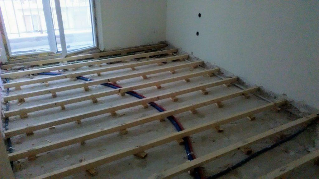 Ημιμασίφ Προβερνικωμένο Δάπεδο - Τοποθέτηση σε οικία στη Θεσσαλονίκη