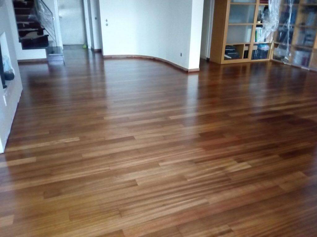 ξύσιμο - λουστράρισμα Ξύλινου Πατώματος Ιρόκο Θεσσαλονίκη